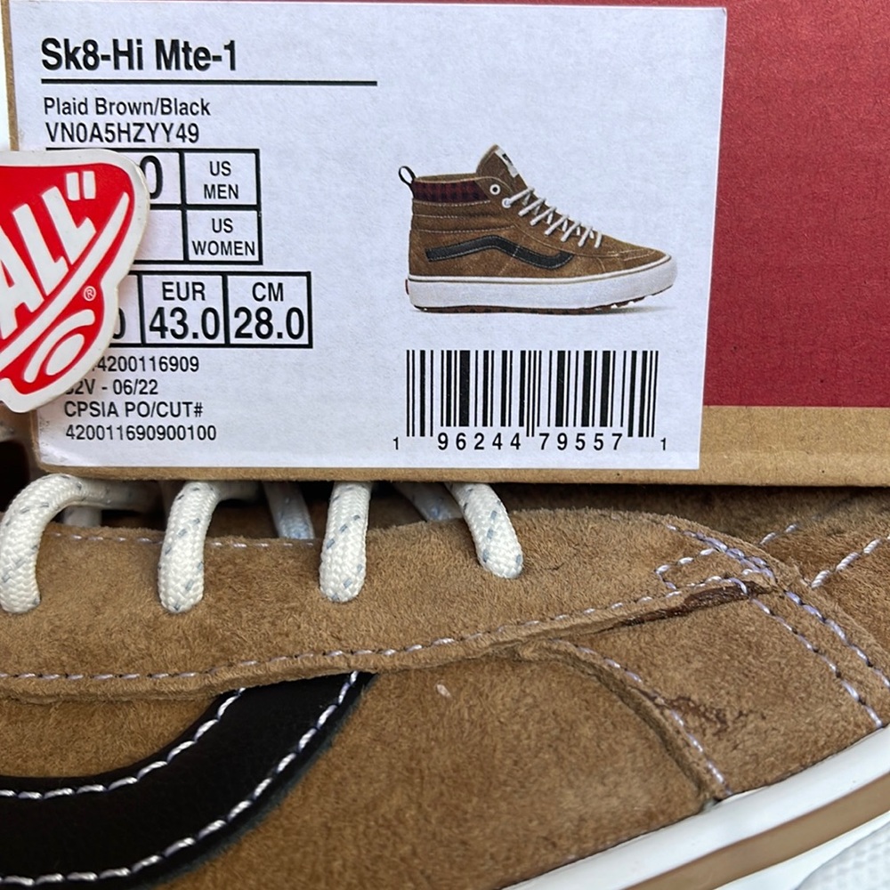 Vans Sk8-Hi Mte-1
Plaid Brown/Black
VNOA5HZYY49 WMNS boots - Picture 16 of 16